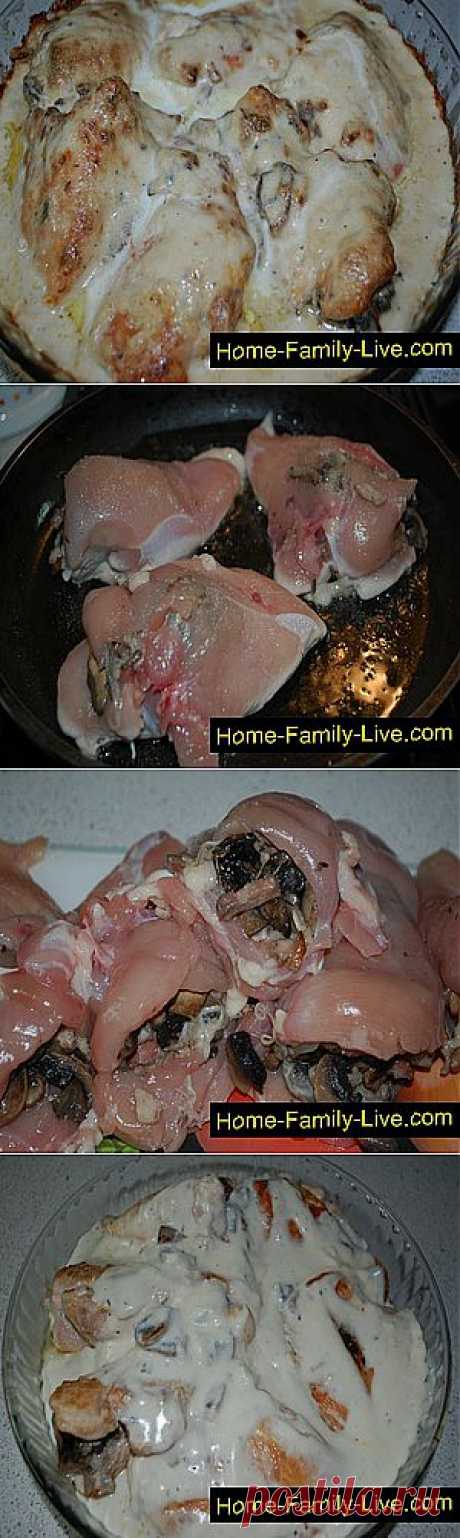 Кулинарные рецепты Куриная грудка в сливочном соусе » Кулинарные рецепты