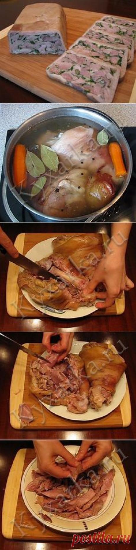 Террин из свиной рульки. | АНТИКРИЗИСНАЯ КУЛИНАРИЯ | Постила