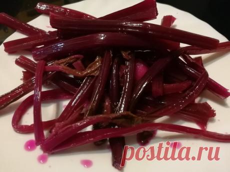 Маринованные свекольные стебли. Не закуска, а находка | Menaracook | Яндекс Дзен
