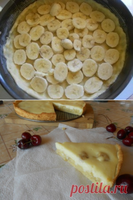 Как приготовить очень нежный пирог с бананами - рецепт, ингредиенты и фотографии