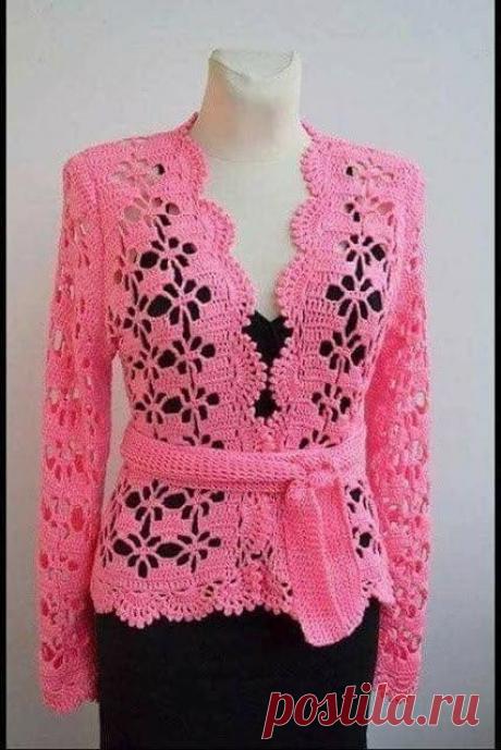 Ажурный жакет