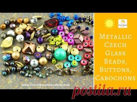 Металлический Чешский Стеклянный Бисер, Пуговицы, Кабошоны – Новые Поступления
