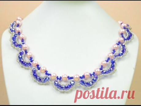 PandaHall Jewelry Making Tutorial Video---How to Make an Ornate Pearl and Crystal Necklace