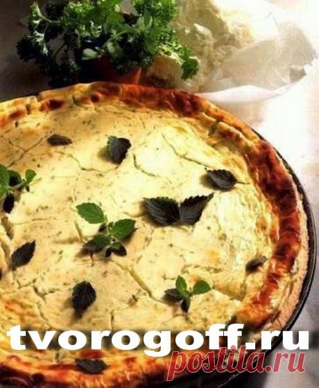 Пирог «Весеннее настроение» с творогом, зеленью