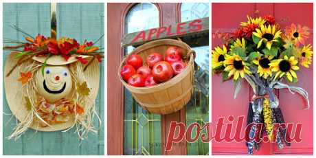 15 Fall Door Decorations - Ideas for Decorating Your Front Door for Autumn