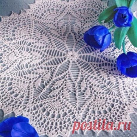 Ажурные салфетки крючком со схемами