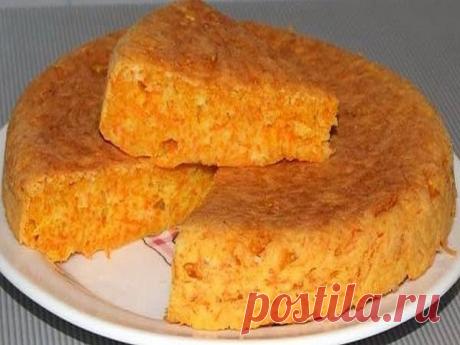Нежнейший пирог-десерт из манки и морковки -просто тает во рту!!!
Пирог-десерт "Маня Морковкина"