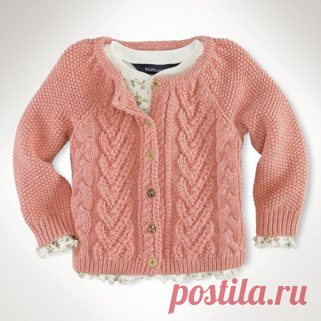 Кофточка для девочки (спицы)
