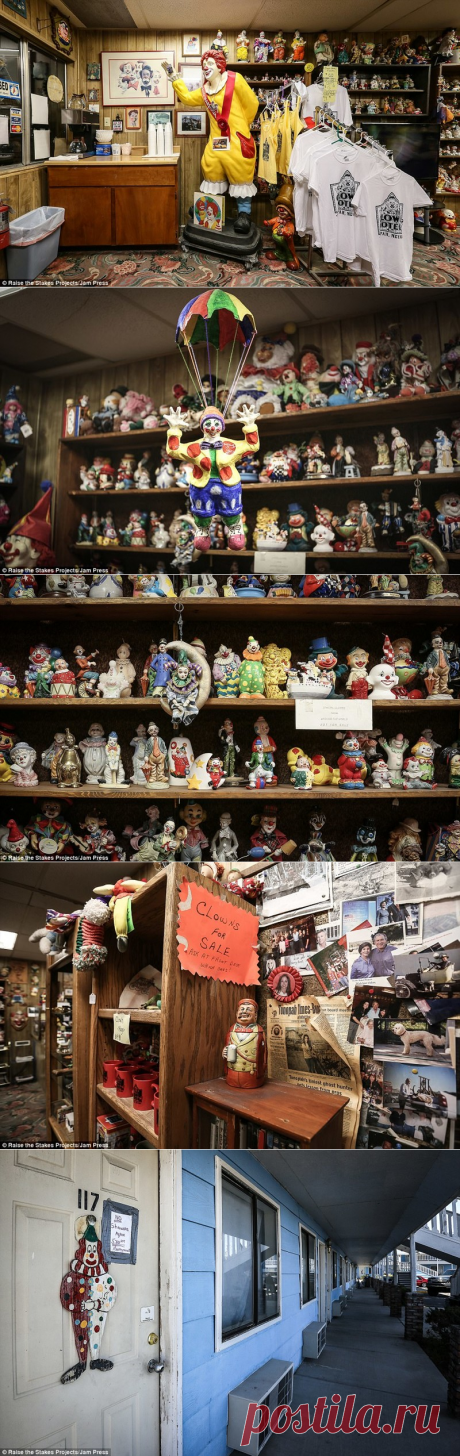 Жутковатый мотель клоунов в Неваде