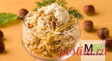 Сырный салат с орехами - кулинарный рецепт. Миллион Меню