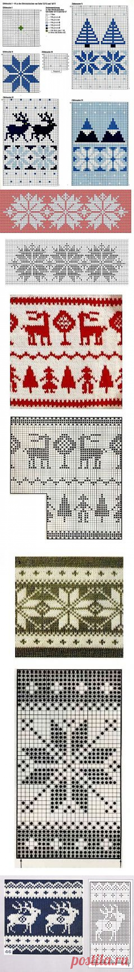 Норвежские узоры схемы