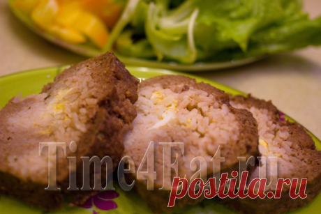 Мясной рулет с рисом и яйцом | Пора перекусить!