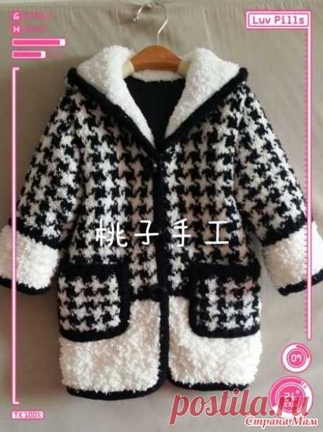 пальто для девочки спицами. - вязание для детей - страна мам