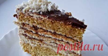 Бисквитно-вафельный торт "Этюд"