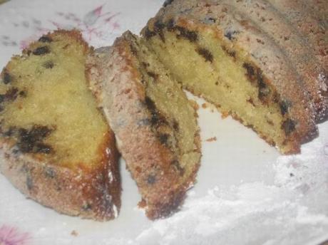 Кекс дачный с шоколадными каплями