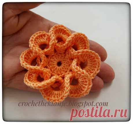 Crochet Heklanje: Moj rad 38 - Cvijet 9