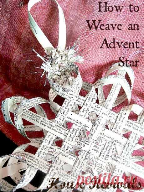 House Revivals: Make a Woven Star from Vintage Book Pages, Part Two