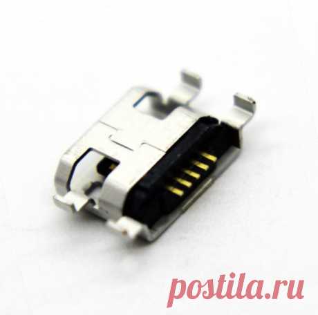 Системный Разъем для Huawei Ascend W1, U8650 microUSB 5 pin. Купить гнездо зарядки телефонов Хуавей Асценд W1, U8650 5 pin микро ЮСБ тип-B. Доставка почтой по России и за рубеж.