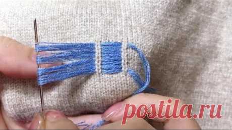 The Amazing Way to Mend a Hole in a Sweater