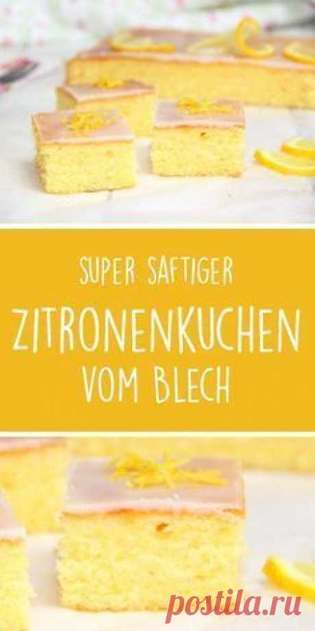 Dies enthält ein Bild von: Zitronenkuchen vom Blech - Hexenküche.de