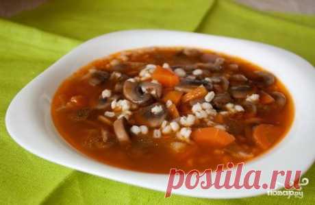 Грибной суп с перловкой - пошаговый рецепт с фото на Повар.ру