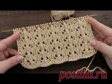 Узор «Бабочки моли» спицами 🦋 "Moth" knitting pattern