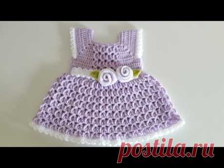 Вязание крючком #17 Платье на лето для малышки