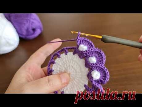 Super Easy Crochet Knitting Motif Pattern - Tığ İşi Çok Kolay Şahane Motif Örgü Modeli..