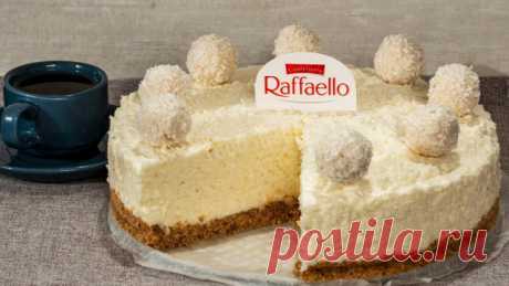 Творожный торт Рафаэлло из печенья со сливками и кокосом рецепт с фото пошагово и видео - 1000.menu