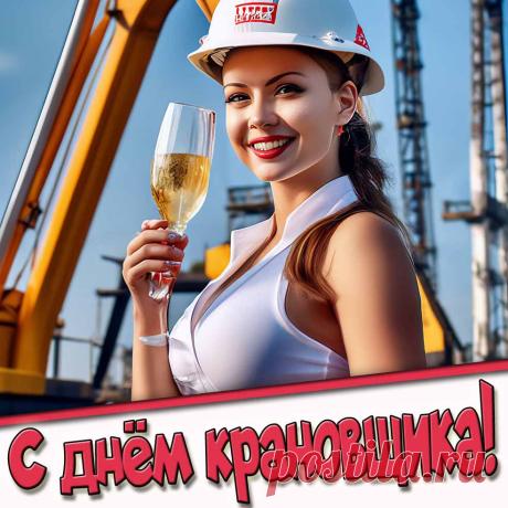 Поздравляю с Днём крановщика. Желаю ловко поднимать и опускать любые грузы, желаю самому уверенно подниматься по ступеням жизни. Открытки на День крановщика!