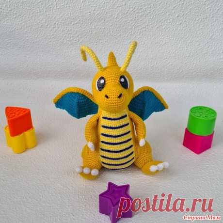 Покемон Dragonite, подарок для внучки был связан в срок! - Амигуруми - Страна Мам