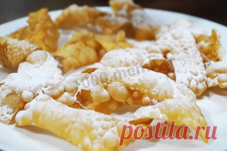 Хворост с коньяком жареный в подсолнечном масле рецепт с фото пошагово - 1000.menu