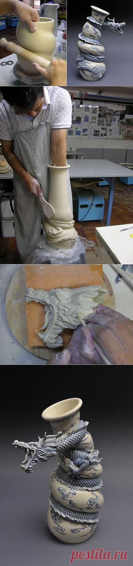 Как рождаются фарфоровые драконы: мастеркласс скульптора Johnson Tsang | Скульптура | Арт