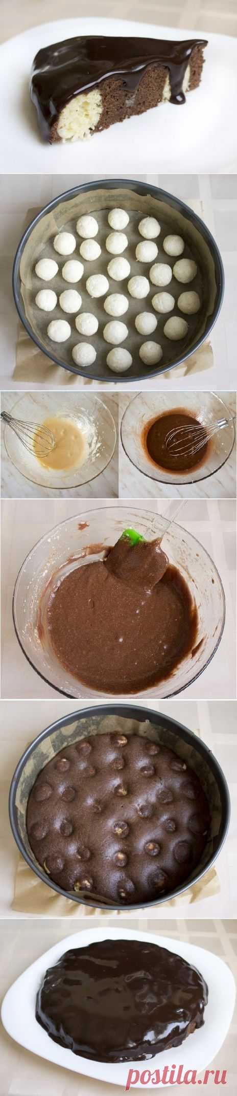 Как приготовить шоколадно - творожный мягкий пирог - рецепт, ингридиенты и фотографии