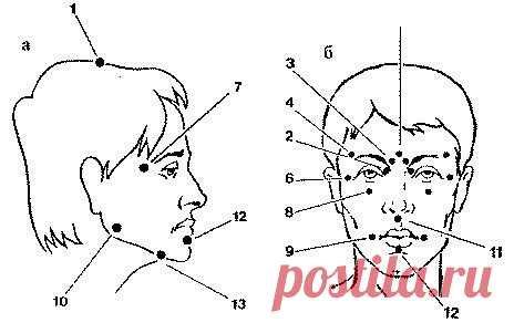 Точечный массаж лица - омолаживаем кожу дома.