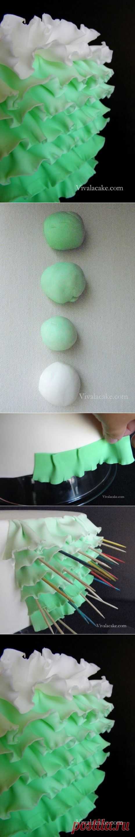 (96) How to make Ombre Ruffles