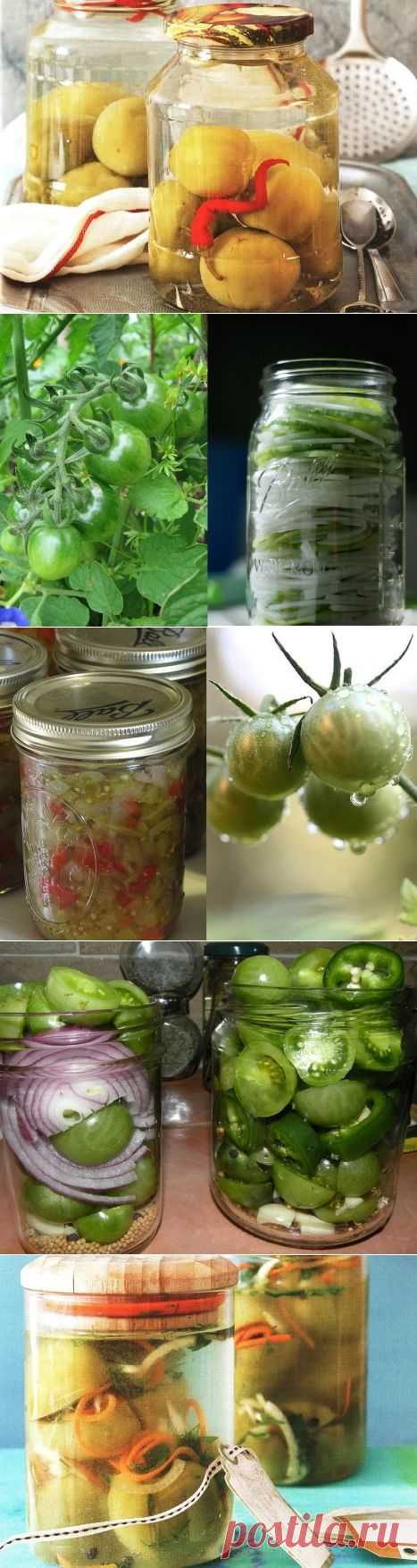 Подборка оригинальных рецептов заготовок из зеленых помидоров на зиму.