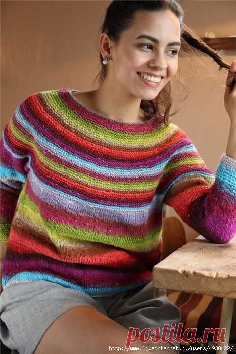 Sweater by Noro. Спицы.