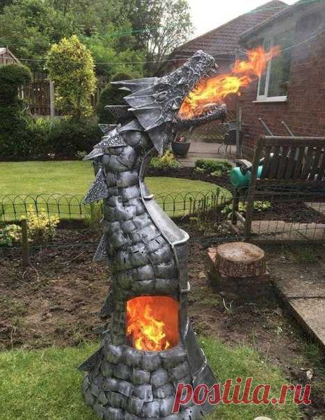 Печь-дракон. #DIY_Идеи