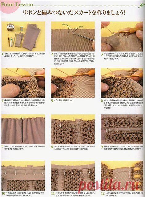 Комбинирование ткани и вязания.