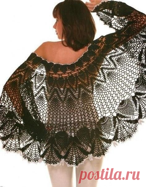 Роскошная шаль крючком Конкурс