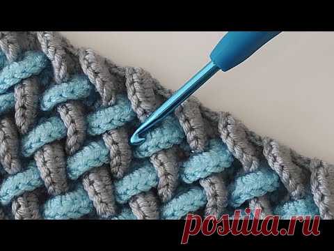 Вязаное крючком детское одеяло для начинающих ~ Trend 3D Crochet Knitting Pattern Pattern