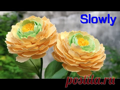 ABC TV | How To Make Paper Flower #7 | Flower Die Cuts (Slowly) - Craft Tutorial