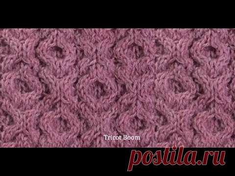 Араны. Узор ХОХО. Вязание спицами / Knitting Pattern Aran XO XO