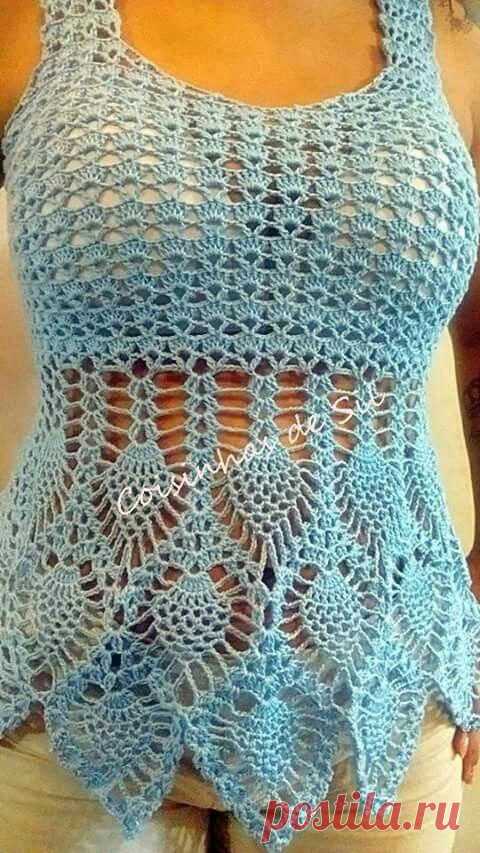 Blusa.tejifa #crochetdressesbeautiful