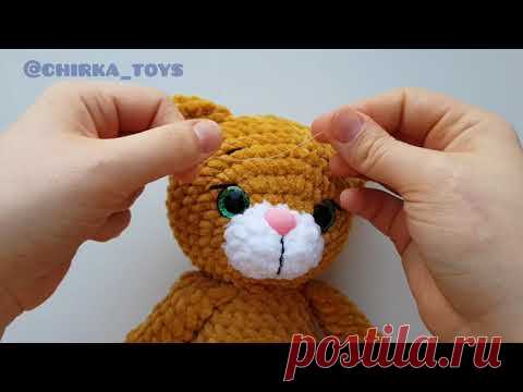 Как сделать усы из лески плюшевой игрушке. How to make a mustache from a fishing line a stuffed toy