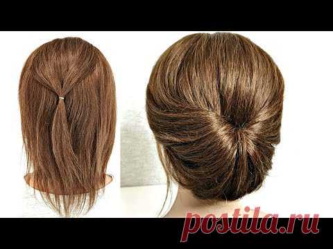 15 Пучков для Коротких волос из Резинок. Быстрые Прически.15 Bundles for Short Hair made of Elastics