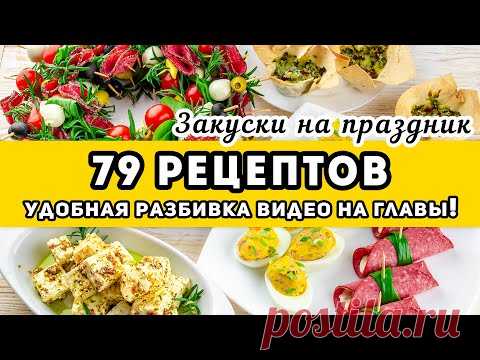 Большая подборка: ЗАКУСКИ на праздничный стол и Новый год 2022 - 79 рецептов. На любой вкус!