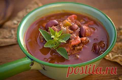 Фасолевый суп "Чили" | Банк кулинарных рецептов