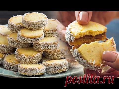 Восхитительное печенье АЛЬФАХОРЕС🍪 из ПРОСТЫХ продуктов👌 Тает во рту!😃 ВКУСНО с Лизой Глинской😉